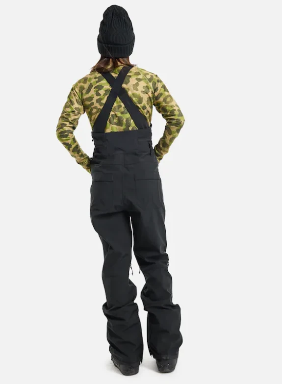 Burton Avalon Stretch 2L Womens Bib Pants - True Black 2 Burton Avalon Stretch 2L Womens Bib Pants - True Black - Image 2