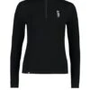 Mons Royale Cascade Merino Flex 200 Wmns 1/4 Zip - Black