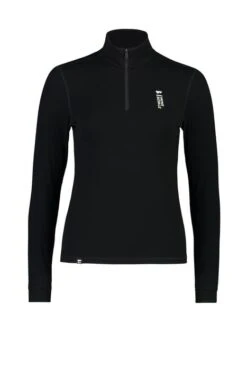 Mons Royale Cascade Merino Flex 200 Wmns 1/4 Zip - Black