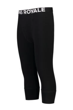 Mons Royale Cascade Merino Flex 200 3/4 Legging - Black