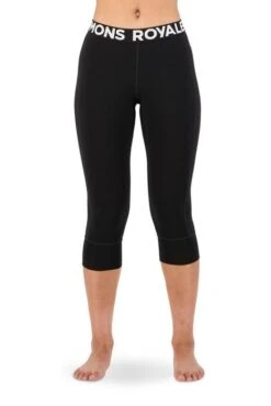 Mons Royale Cascade Merino Flex 200 Wmns 3/4 Legging - Black