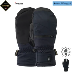 Pow Cascadia GTX Wmns Short Mitt + Warm - Black