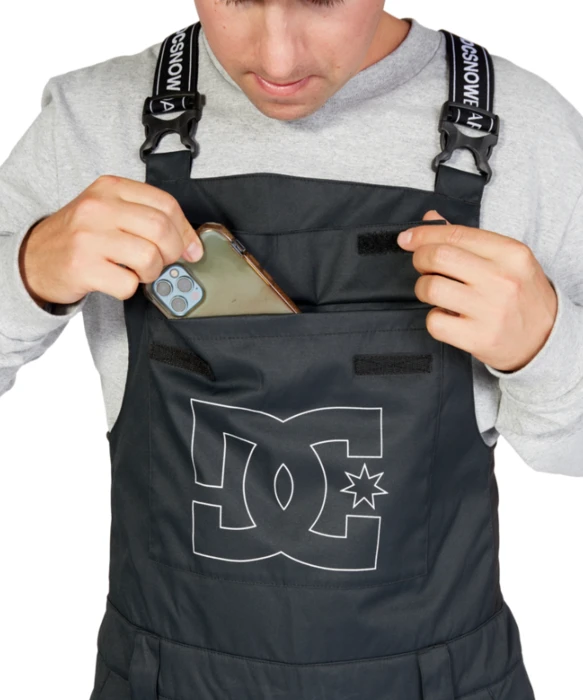DC Docile Bib Pant - Black 3 DC Docile Bib Pant - Black - Image 3