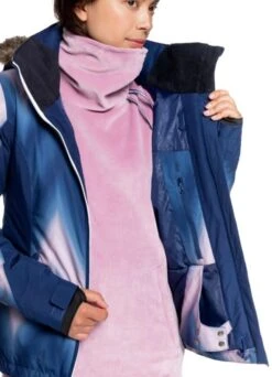 Roxy Jet Ski Premium Wmns Jacket - Medieval Blue Chevron -Ski Gear Shop jetskipremwmnsjktmed amkhxbgo.3wo