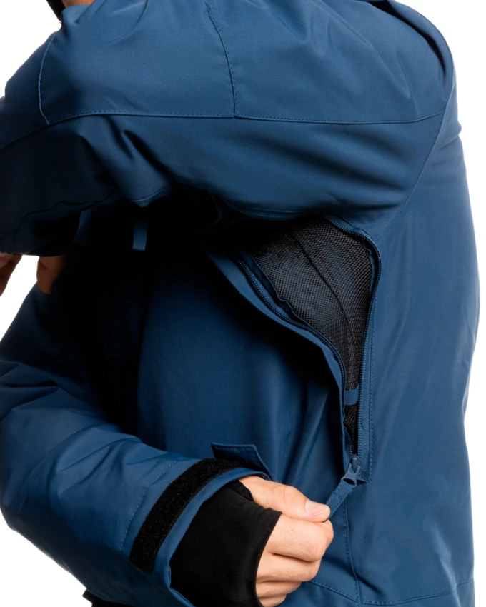 Quiksilver Mission Solid Jacket - Insignia Blue 3 Quiksilver Mission Solid Jacket - Insignia Blue - Image 3