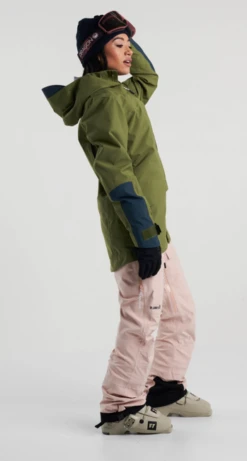 Planks Roamer 3L Shell Wmns Jacket - Army Green Light -Ski Gear Shop roamerjktgreen2 tpuvxhdg.krv