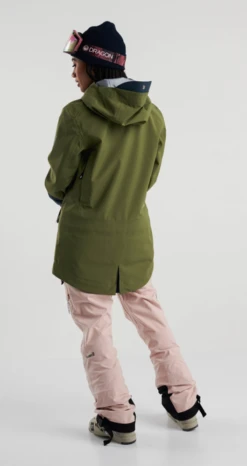 Planks Roamer 3L Shell Wmns Jacket - Army Green Light -Ski Gear Shop roamerjktgreen3 veerhxcw.a5v