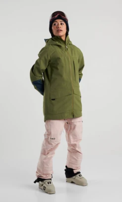 Planks Roamer 3L Shell Wmns Jacket - Army Green Light -Ski Gear Shop roamerjktgreen4 zqcarrc2.zau