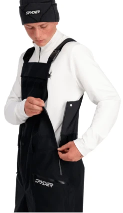 Spyder Sanction Bib Pant - Black -Ski Gear Shop sanctionbibpant blac 4pdjswtg.a0l