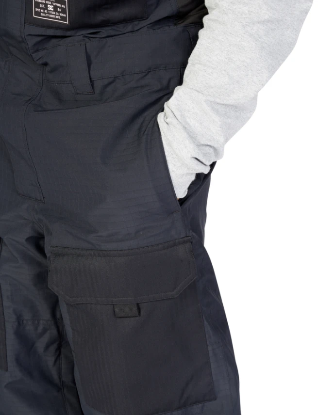 DC Shadow Bib Pant - Black 4 DC Shadow Bib Pant - Black - Image 4
