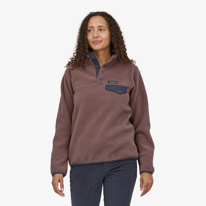 Patagonia Lightweight Synchilla Snap-T Wmns Pullover -Dusky Brown 1 Patagonia Lightweight Synchilla Snap-T Wmns Pullover -Dusky Brown