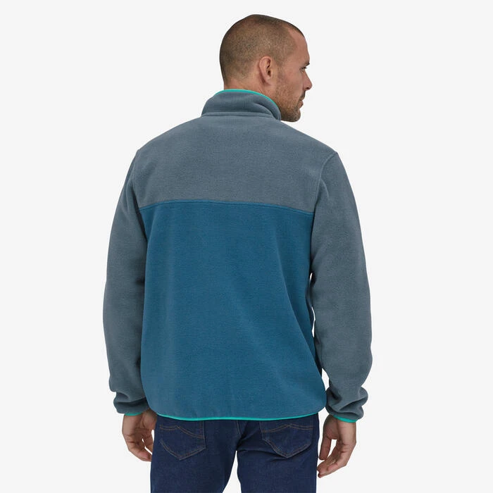 Patagonia Lightweight Synchilla Snap-T Pullover - Wavy Blue 3 Patagonia Lightweight Synchilla Snap-T Pullover - Wavy Blue - Image 3